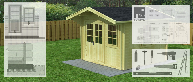 sodo namelio surinkimas